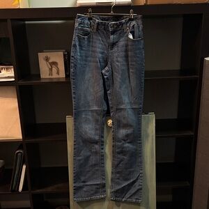 Elegant Indigo Straight Leg Jeans